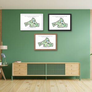 The Country Club of Sapphire Valley Golf Course Prints, North Carolina, Golf Map Artwork
