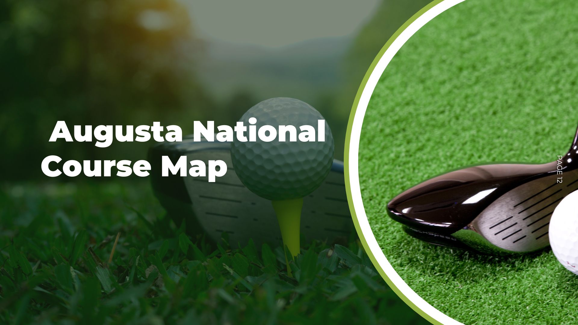 Printable Augusta National Course Map