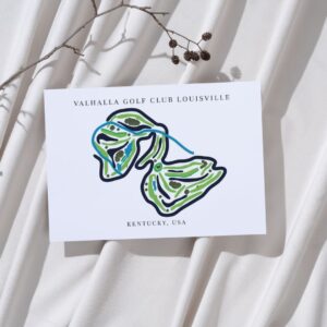 Valhalla Golf Club Golf Course Prints, Kentucky, Golf Map Artwork