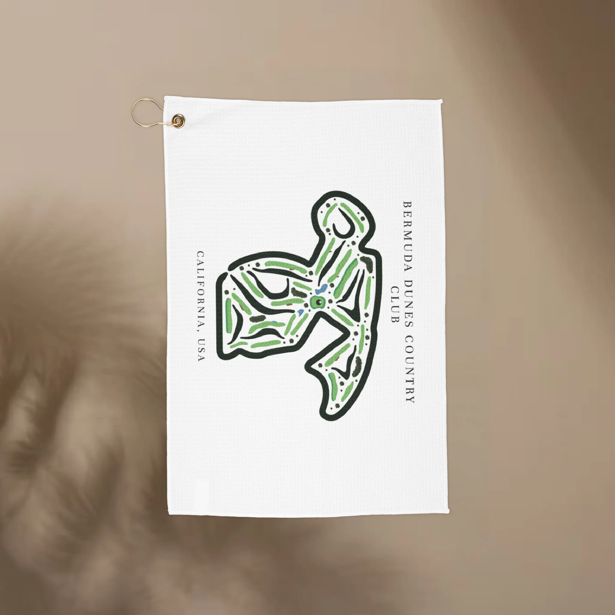 Bermuda Dunes Country Club, Golf Course Print, California| Golf Course Print Towels | Golf Course Microfiber
