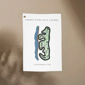 Torrey Pines Golf Course Print, California | Golf Course Print Towels | Golf Course Microfiber