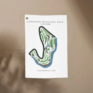 Coronado Municipal Golf Course Print, California | Golf Course Print Towels | Golf Course Microfiber