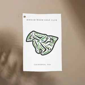 Birnam Wood Golf Club, Golf Course Print, California | Golf Course Print Towels | Golf Course Microfiber
