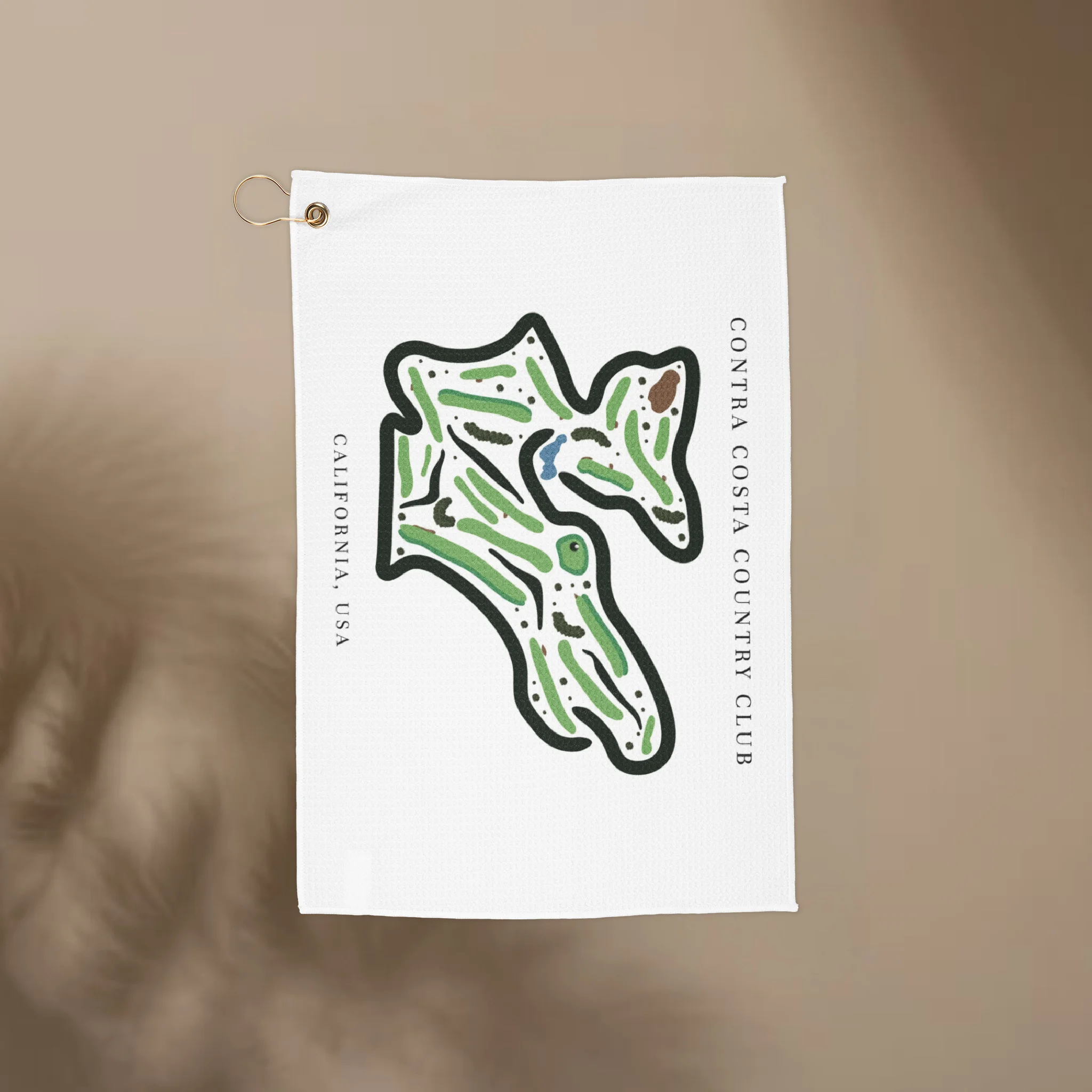 Contra Costa Country Club, Golf Course Print, California | Golf Course Print Towels | Golf Course Microfiber