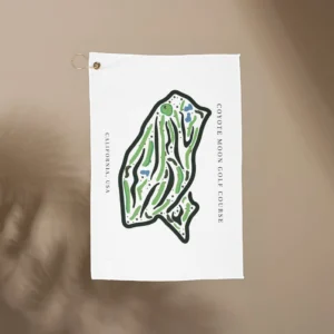 Coyote Moon Golf Course Print, California | Golf Course Print Towels | Golf Course Microfiber