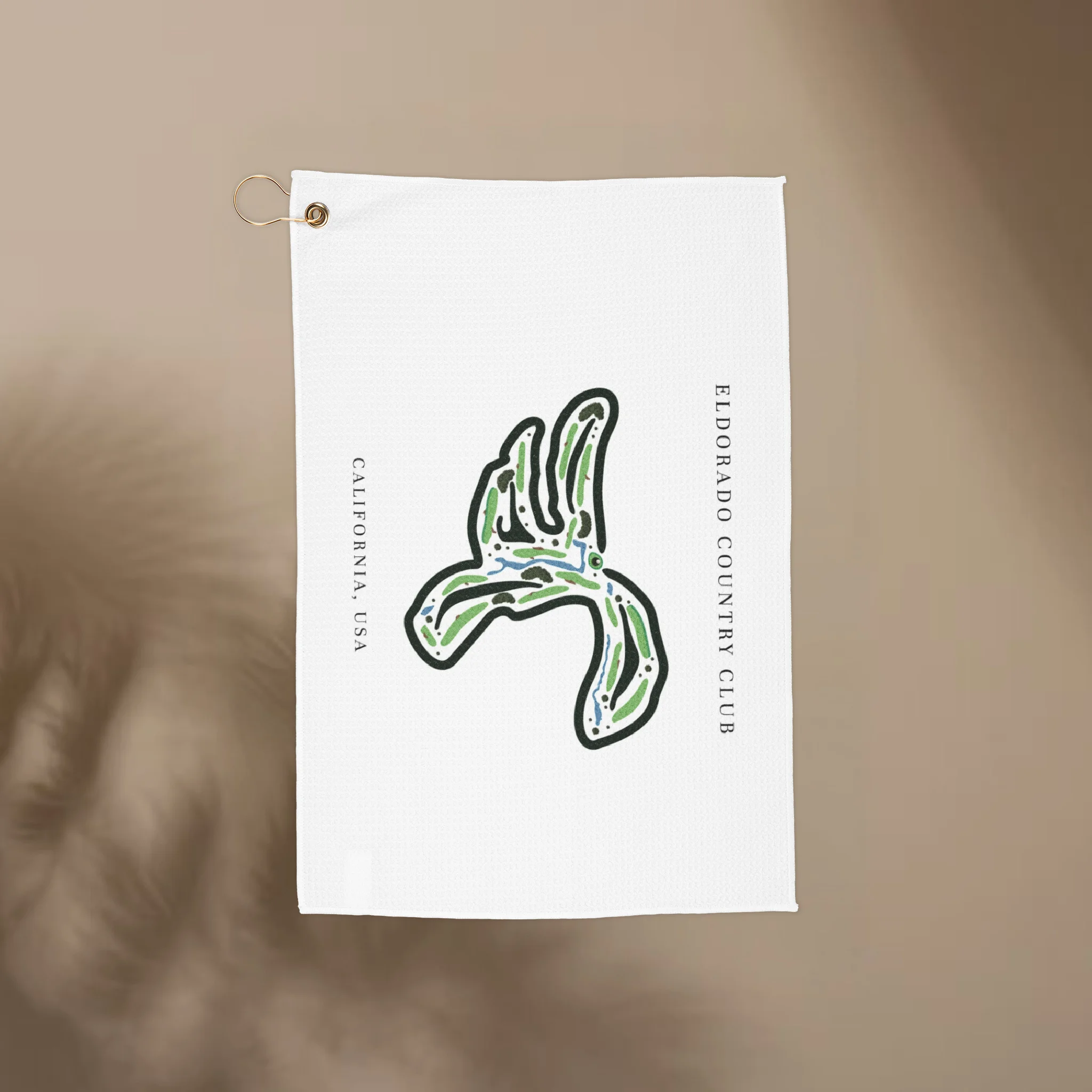 Eldorado Country Club, Golf Course Print, California | Golf Course Print Towels | Golf Course Microfiber