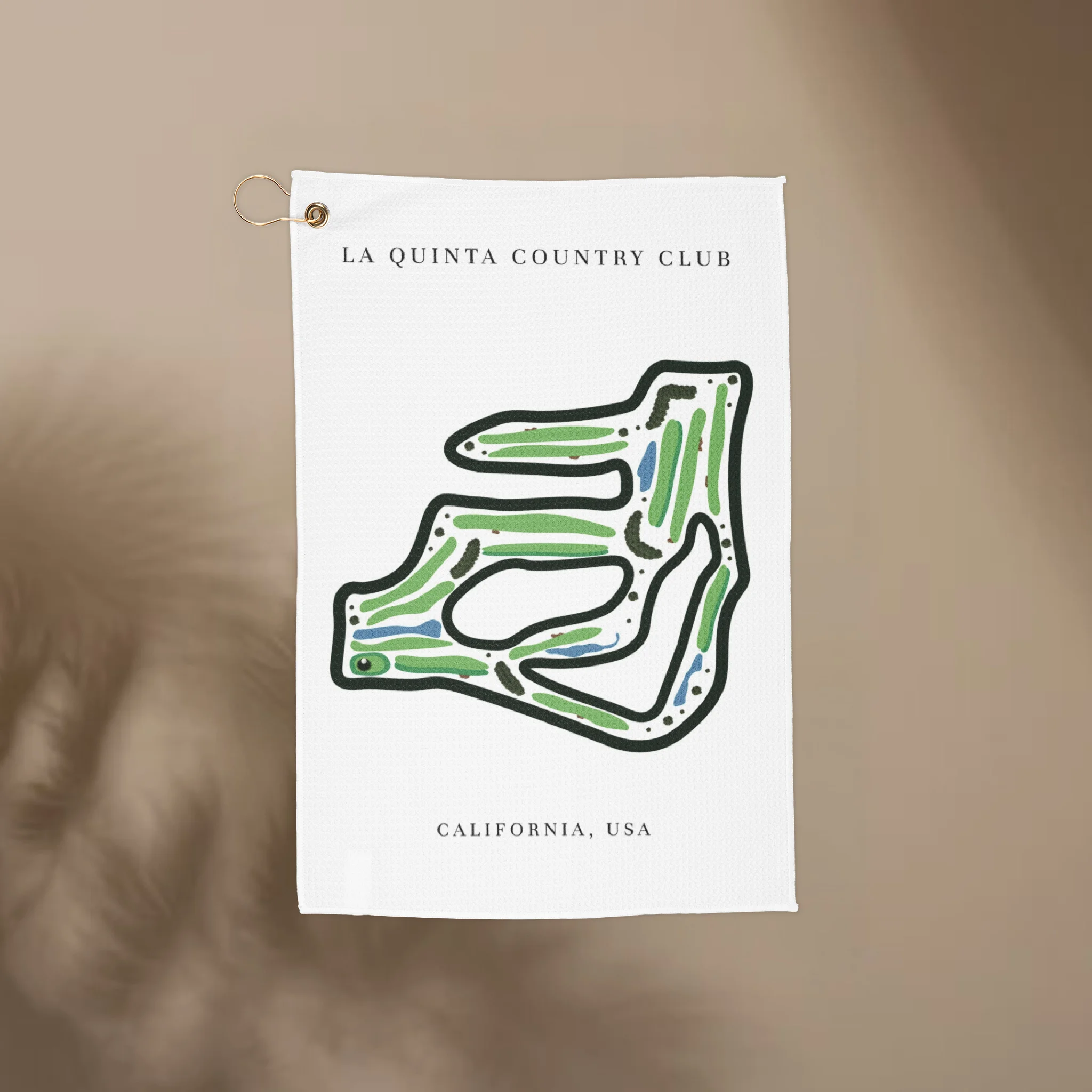 La Quinta Country Club, Golf Course Print, California | Golf Course Print Towels | Golf Course Microfiber
