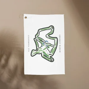 Grizzly Ranch Golf Course Print California | Golf Course Print Towels | Golf Course Microfiber