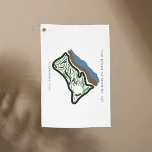 The Links at Spanish Bay Golf Course Print Golf Towel