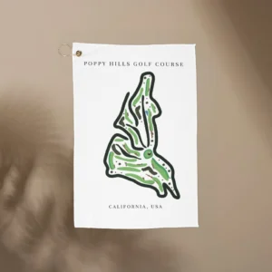 Poppy Hills Golf Course Print, California | Golf Course Print Towels | Golf Course Microfiber