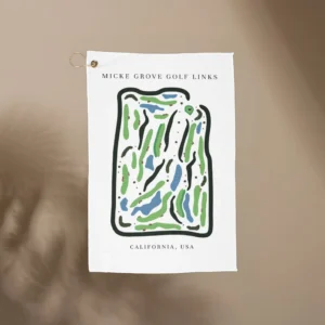 Micke Grove Golf Links, Golf Course Print, California | Golf Course Print Towels | Golf Course Microfiber