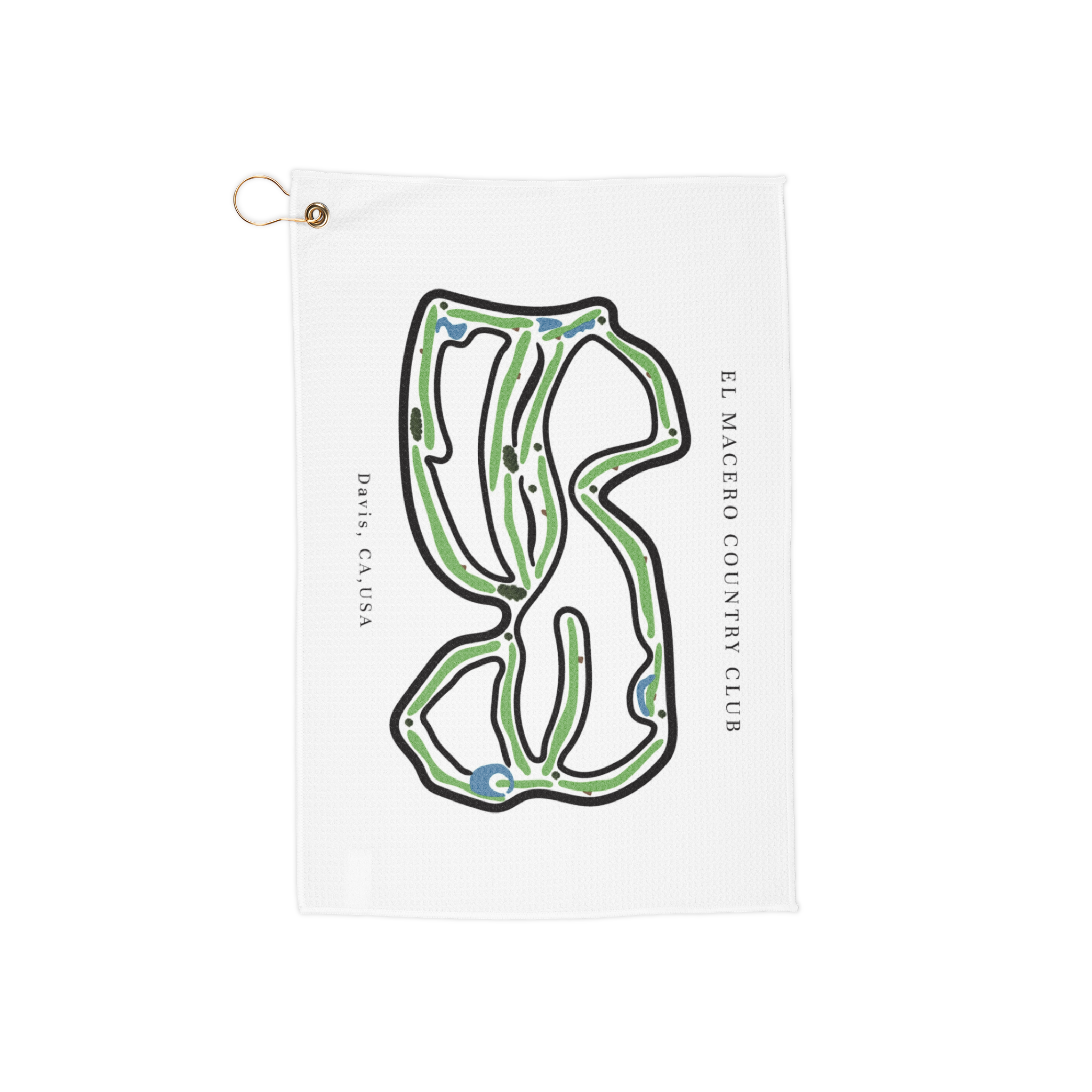 El Macero Country Club Golf Course Prints, California | Golf Course Print Towels | Golf Course Microfiber