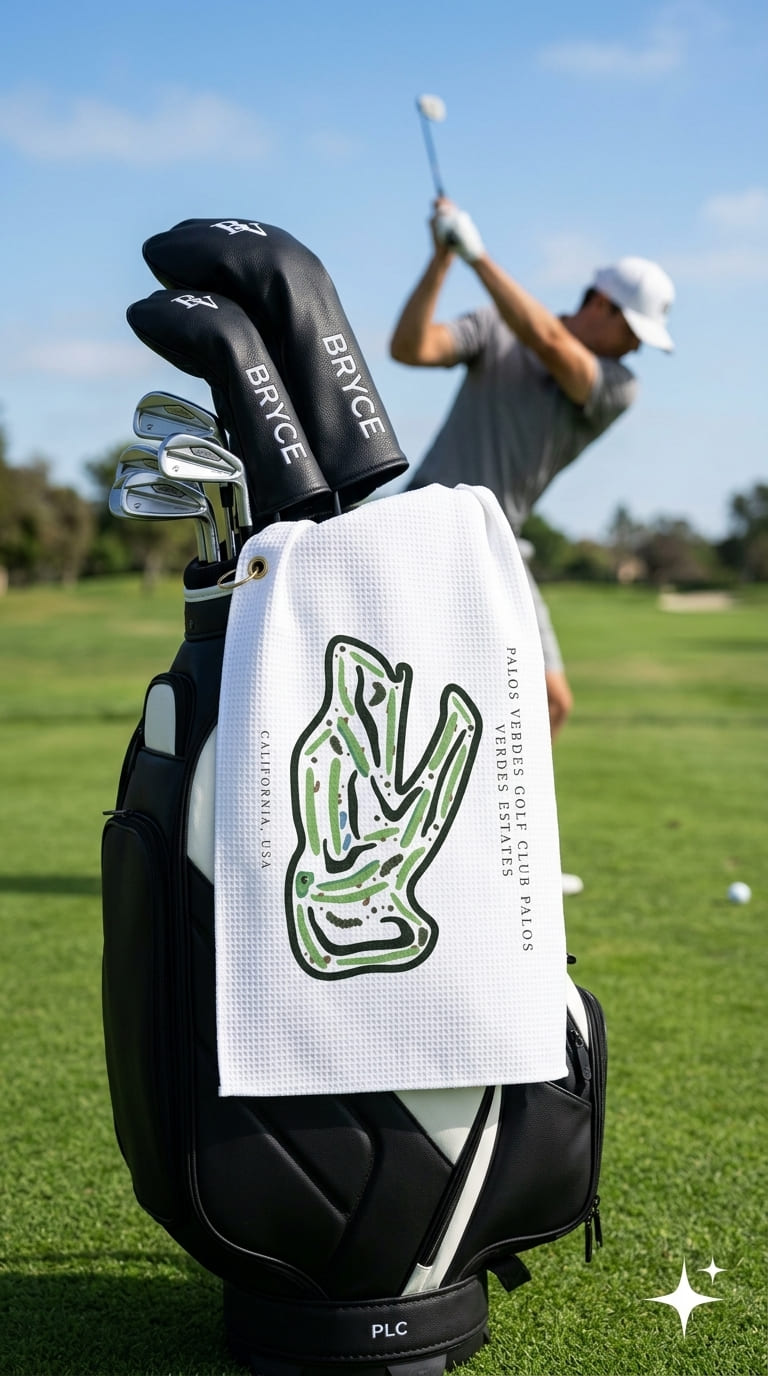 Palos Verdes Golf Club Golf Course Prints, California | Golf Course Print Towels | Golf Course Microfiber