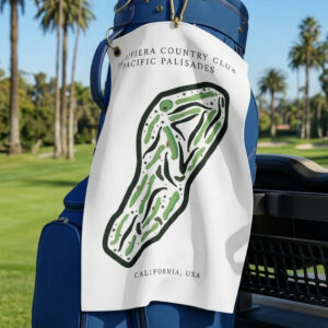 The Riviera Country Club, Golf Course Print, California | Golf Course Print Towels | Golf Course Microfiber