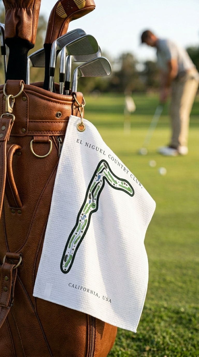 El Niguel Country Club, Golf Course Print, California | Golf Course Print Towels | Golf Course Microfiber - Image 3