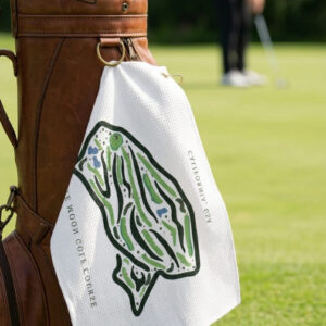 Coyote Moon Golf Course Print, California | Golf Course Print Towels | Golf Course Microfiber