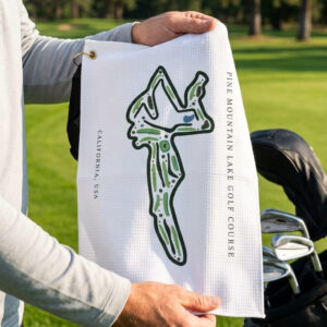 Pine Mountain Lake Golf Course Print Towel, California