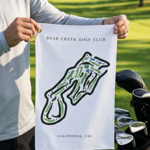 Bear Creek Golf Club, Golf Course Print, California | Golf Course Print Towels | Golf Course Microfiber
