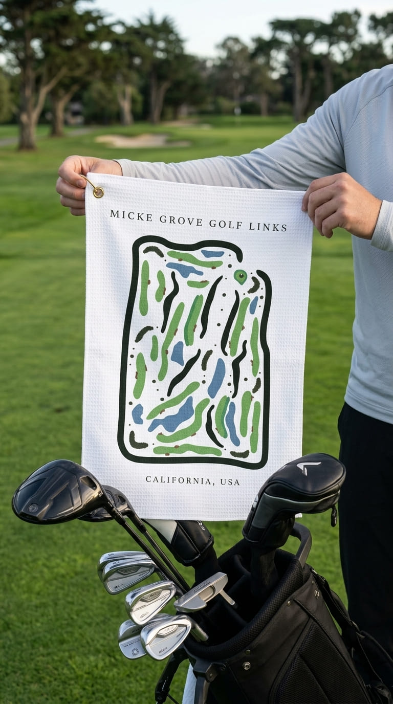 Micke Grove Golf Links, Golf Course Print, California | Golf Course Print Towels | Golf Course Microfiber