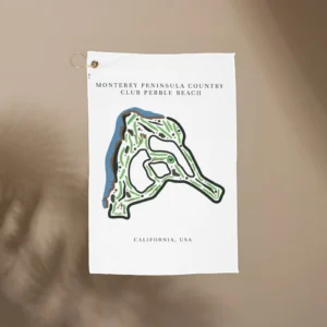 Monterey Peninsula Country Club Golf Course Prints, California | Golf Course Print Towels​ | Golf Course Microfiber