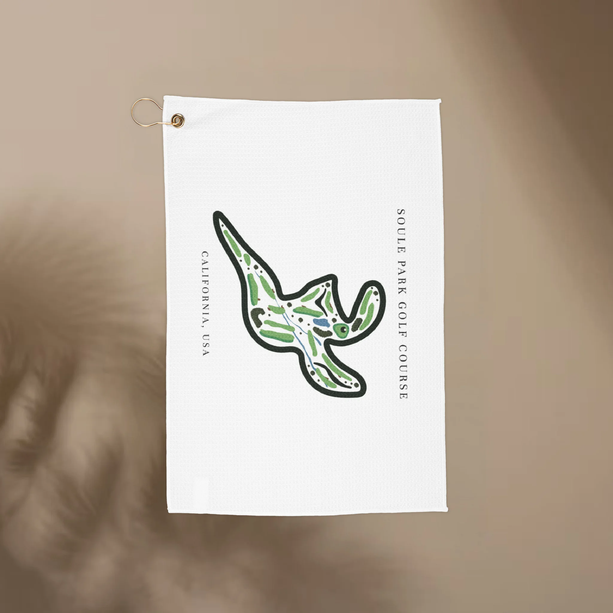Soule Park Golf Course Print, California | Golf Course Print Towels | Golf Course Microfiber