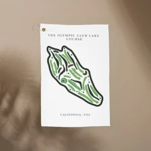 The Olympic Club Lake Course, Golf Course Print, California | Golf Course Print Towels | Golf Course Microfiber