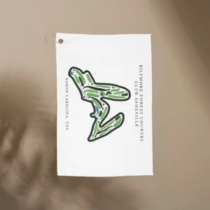 Biltmore Forest Country Club Golf Course Print, North Carolina | Golf Course Print Towels | Golf Course Microfiber