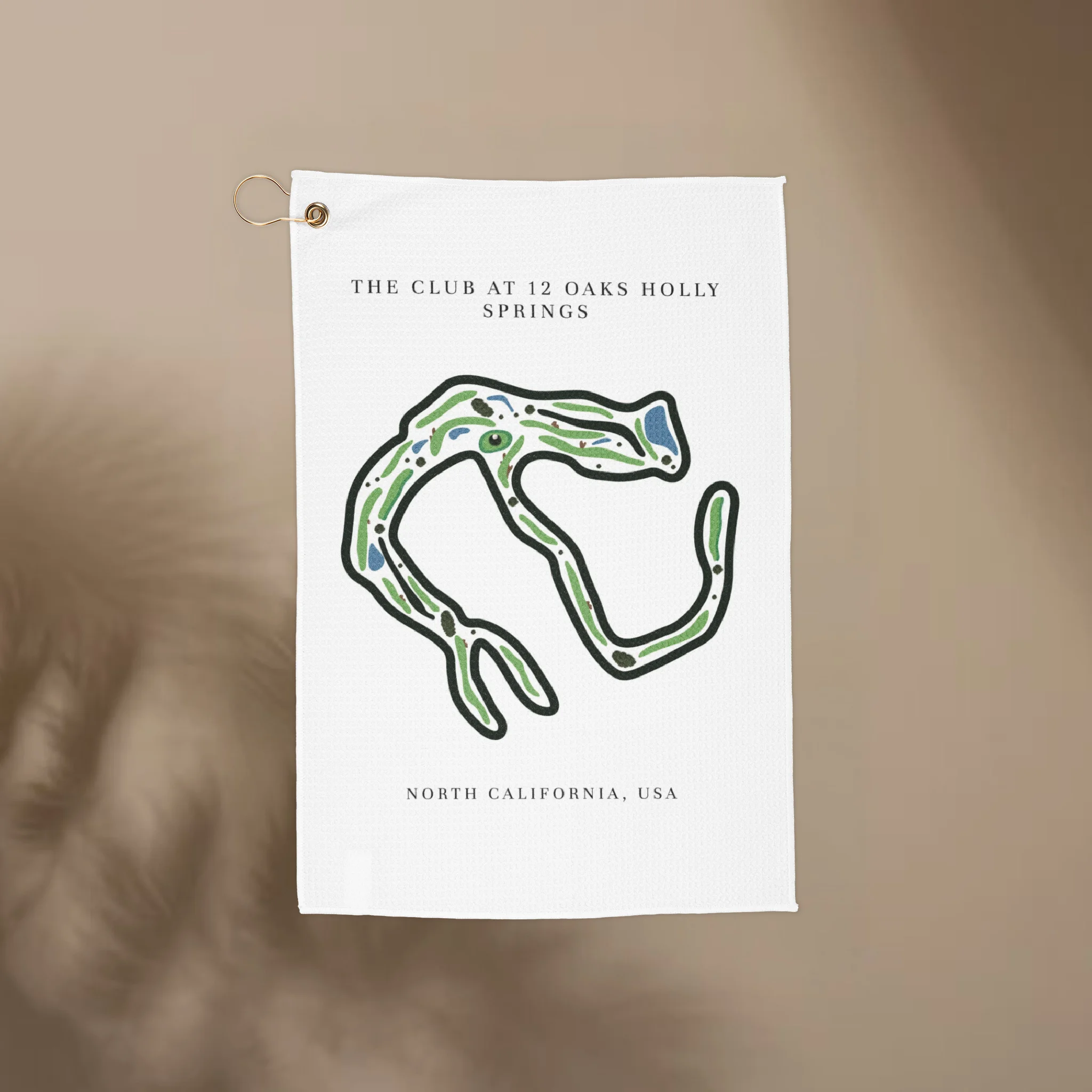 The Club at 12 Oaks Golf Course Prints, North Carolina | Golf Course Print Towels | Golf Course Microfiber