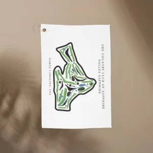 The Country Club of Sapphire Valley Golf Course Prints, North Carolina | Golf Course Print Towels | Golf Course Microfiber