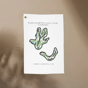 Wade Hampton Golf Club, Golf Course Print, North Carolina | Golf Course Print Towels | Golf Course Microfiber