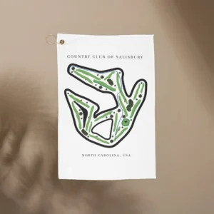 Country Club of Salisbury Golf Course Prints, North Carolina | Golf Course Print Towels | Golf Course Microfiber