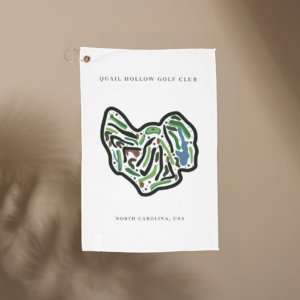 Quail Hollow Golf Club, Golf Course Print, North Carolina | Golf Course Print Towels | Golf Course Microfiber