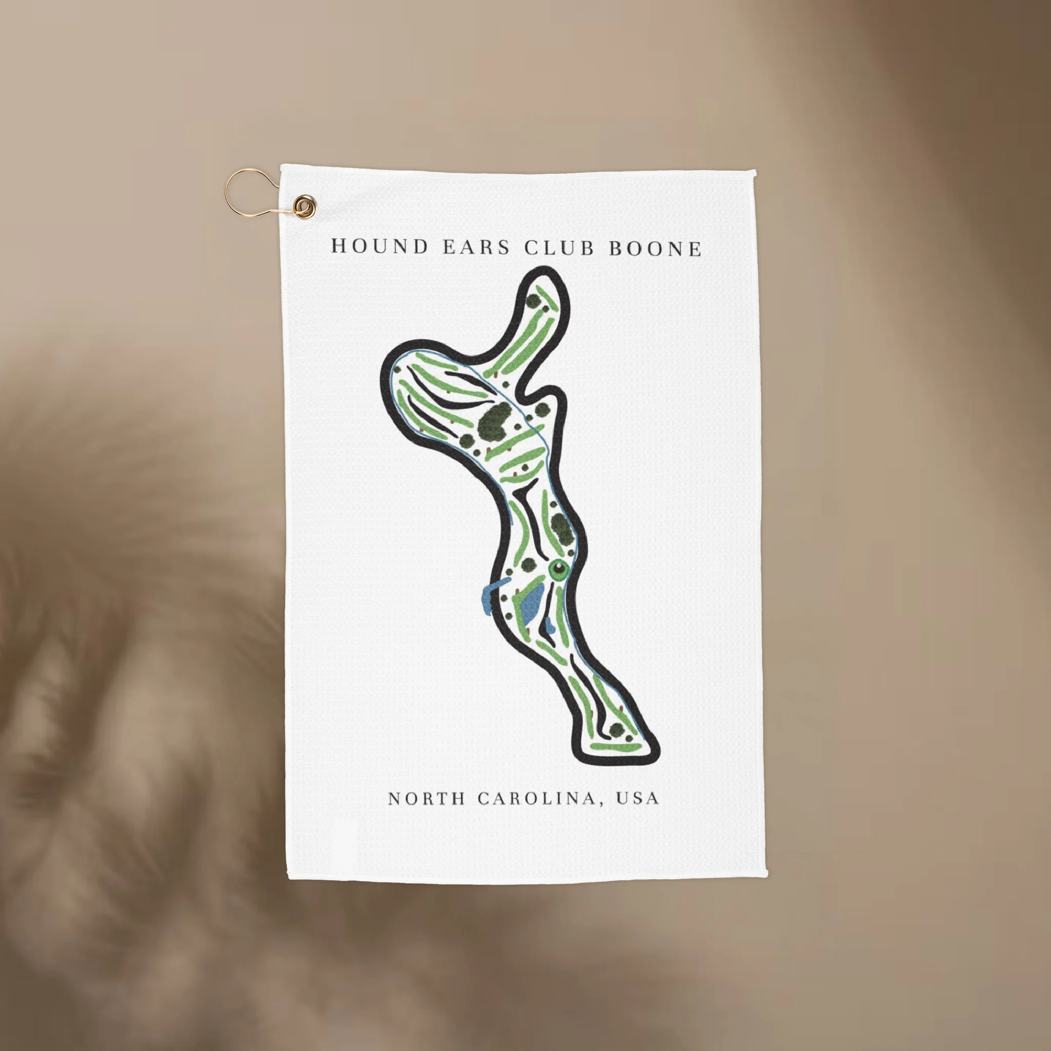 Hound Ears Club Golf Course Prints, North Carolina | Golf Course Print Towels | Golf Course Microfiber