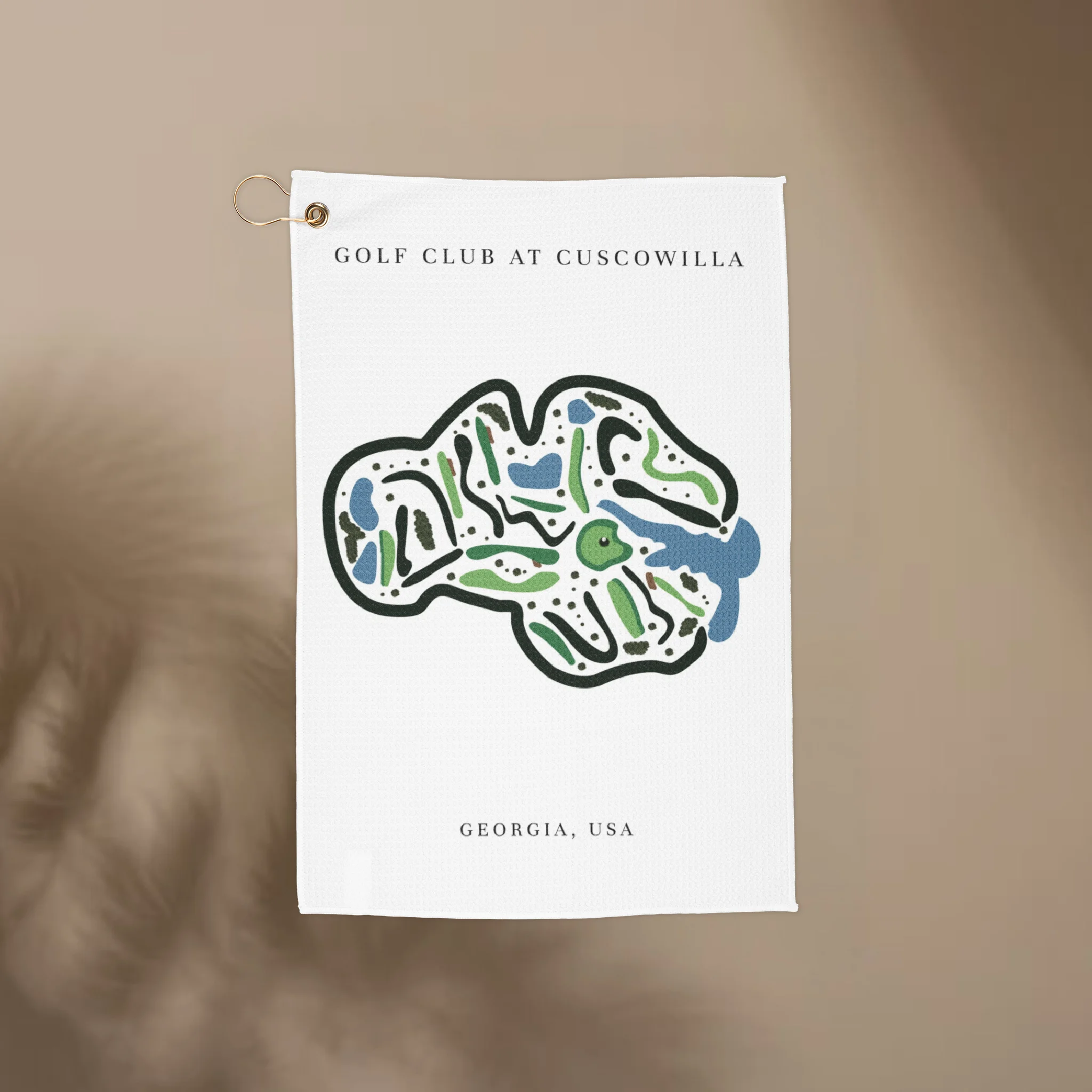 Cuscowilla Golf Club, Golf Course Print, Georgia | Golf Course Print Towels | Golf Course Microfiber