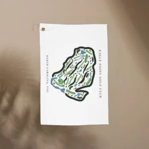 Eagle Point Golf Club, Golf Course Print, North Carolina | Golf Course Print Towels | Golf Course Microfiber