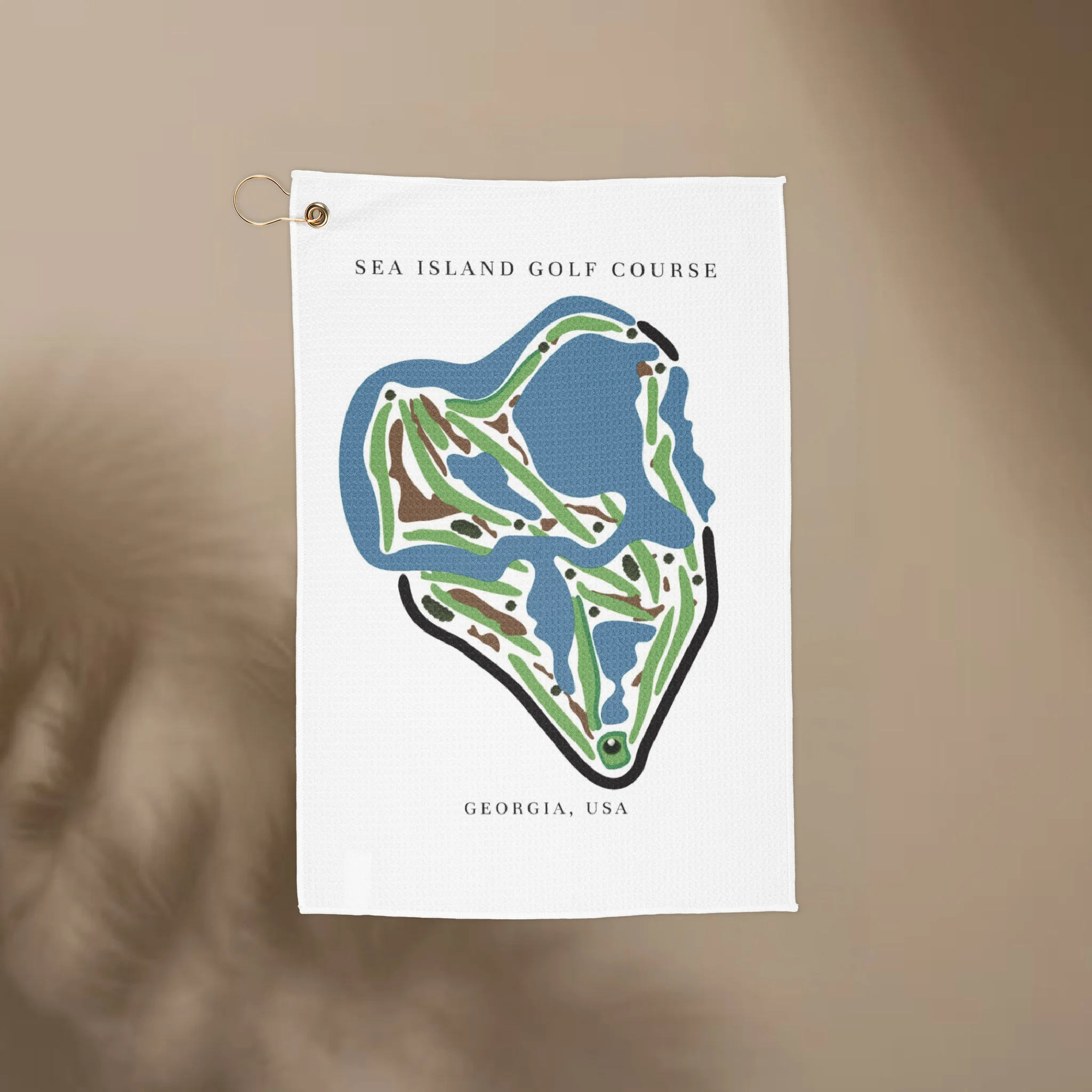Sea Island Golf Course Prints, Georgia | Golf Course Print Towels | Golf Course Microfiber