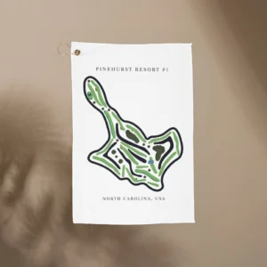 Pinehurst Resort #1 Golf Course Prints, North Carolina | Golf Course Print Towels | Golf Course Microfiber