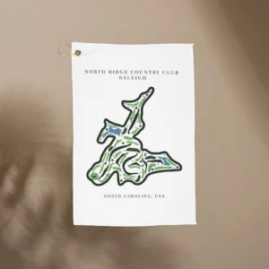 North Ridge Country Club Golf Course Print, North Carolina | Golf Course Print Towels | Golf Course Microfiber