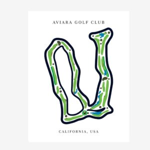 Aviara Golf Club Golf Course Prints, California, Golf Map Artwork