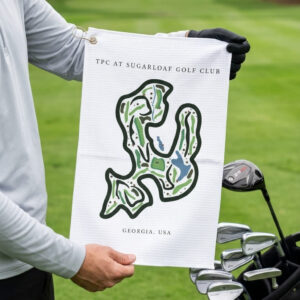 TPC at Sugarloaf Golf Club, Golf Course Print, Georgia | Golf Course Print Towels | Golf Course Microfiber