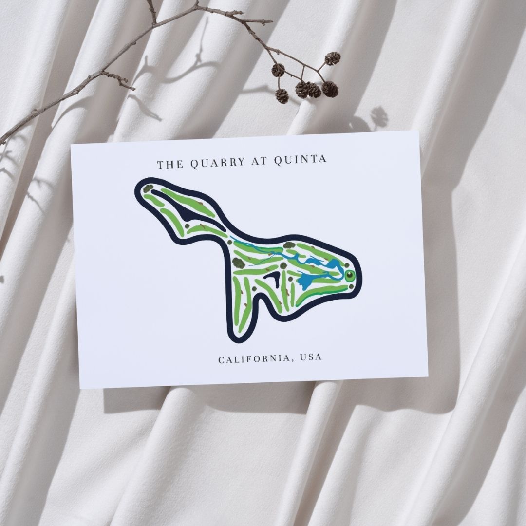 The Quarry at La Quinta Golf Course Prints, California, Golf Map Artwork