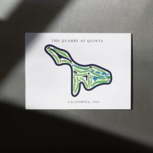 The Quarry at La Quinta Golf Course Prints, California, Golf Map Artwork