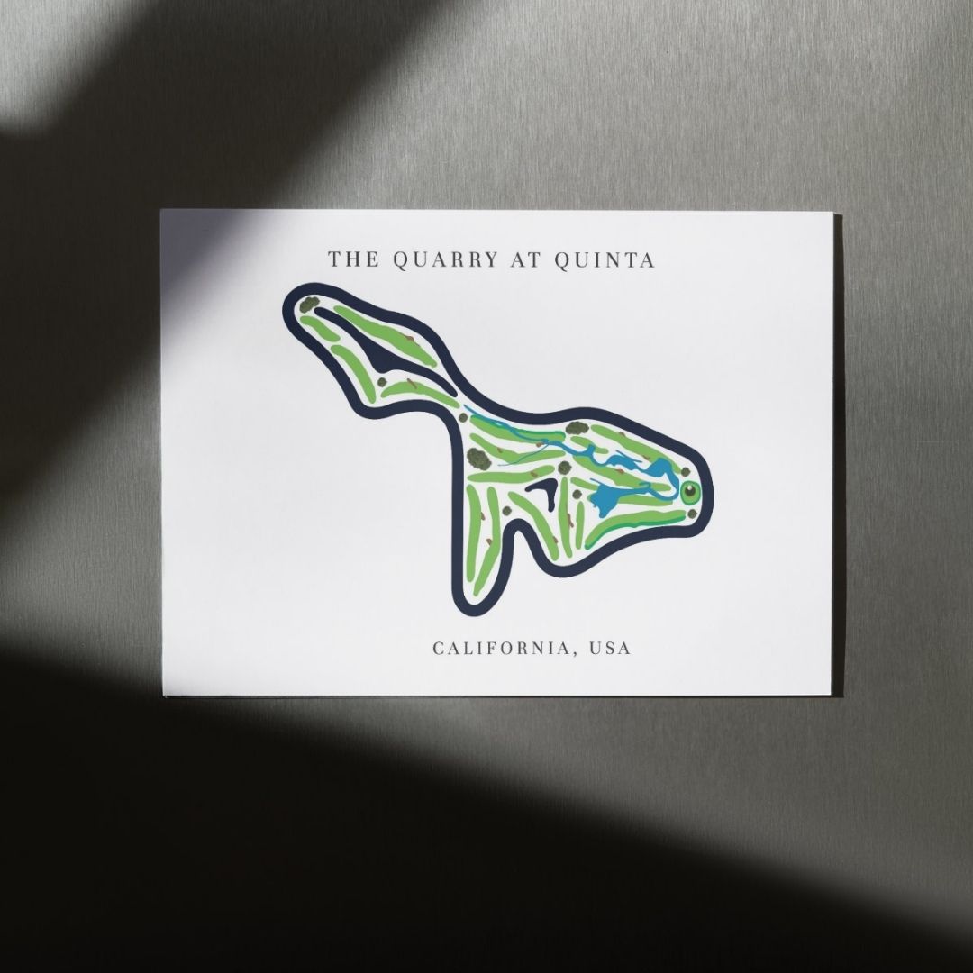 The Quarry at La Quinta Golf Course Prints, California, Golf Map Artwork