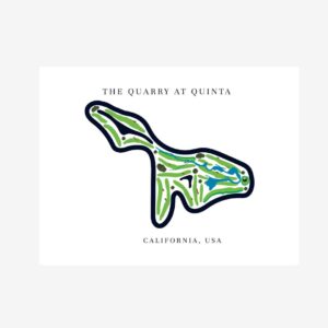 The Quarry at La Quinta Golf Course Prints, California, Golf Map Artwork