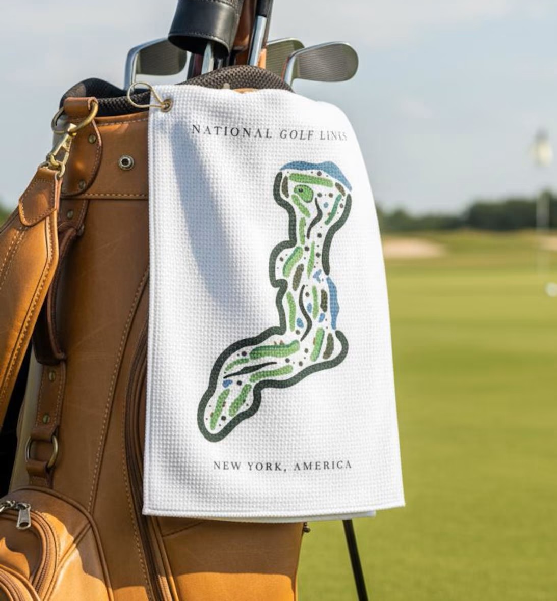 custom golf course towel print