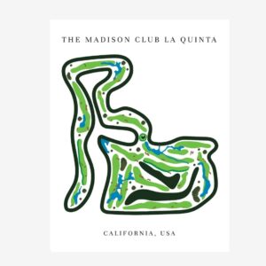 The Madison Club Golf Course Prints, California, Golf Map Artwork