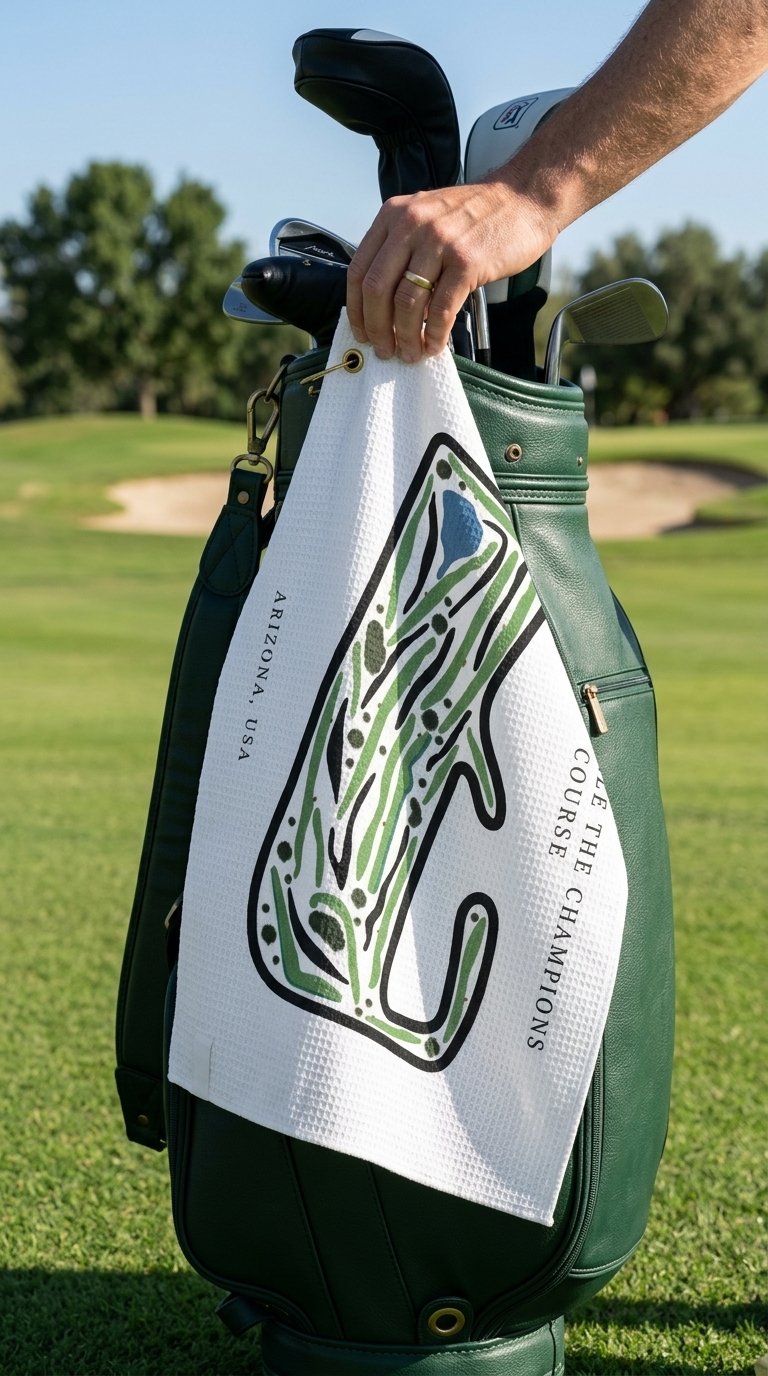 TPC Scottsdale The Champions Course, Arizona | Golf Course Print Towels | Golf Course Microfiber