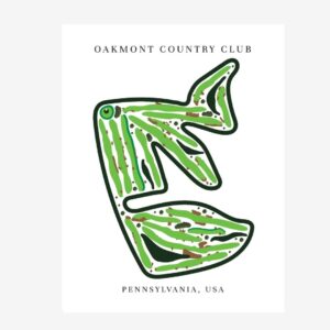 Oakmont Country Club Golf Course Prints, Pennsylvania, Golf Map Artwork