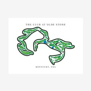 The Club at Olde Stone Golf Course Prints, Kentucky, Golf Map Artwork
