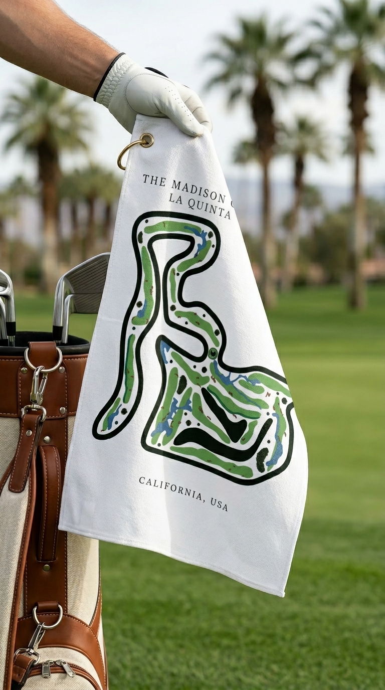 The Madison Club Golf Course Prints, California | Golf Course Print Towels | Golf Course Microfiber - Image 3